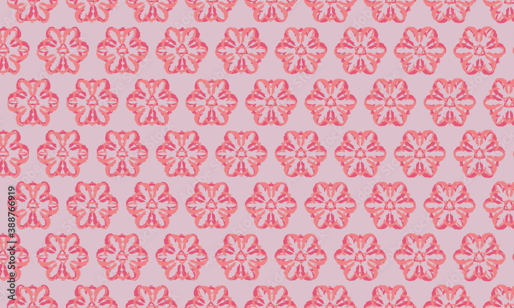 three petals overlap pink flower pattern. three petals overlap pink flower pattern.
