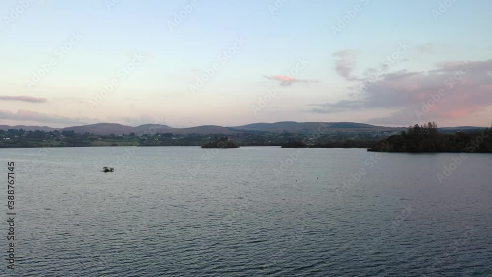 Aerial view of The Lake Eske in Donegal, Ireland Aerial view of The Lake Eske in Donegal, Ireland