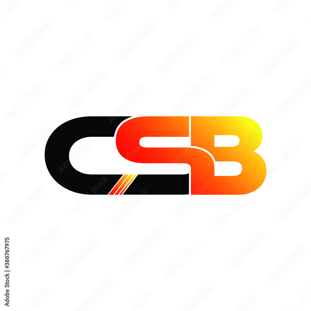 CSB letter monogram logo design vector Stock Vector | Adobe Stock