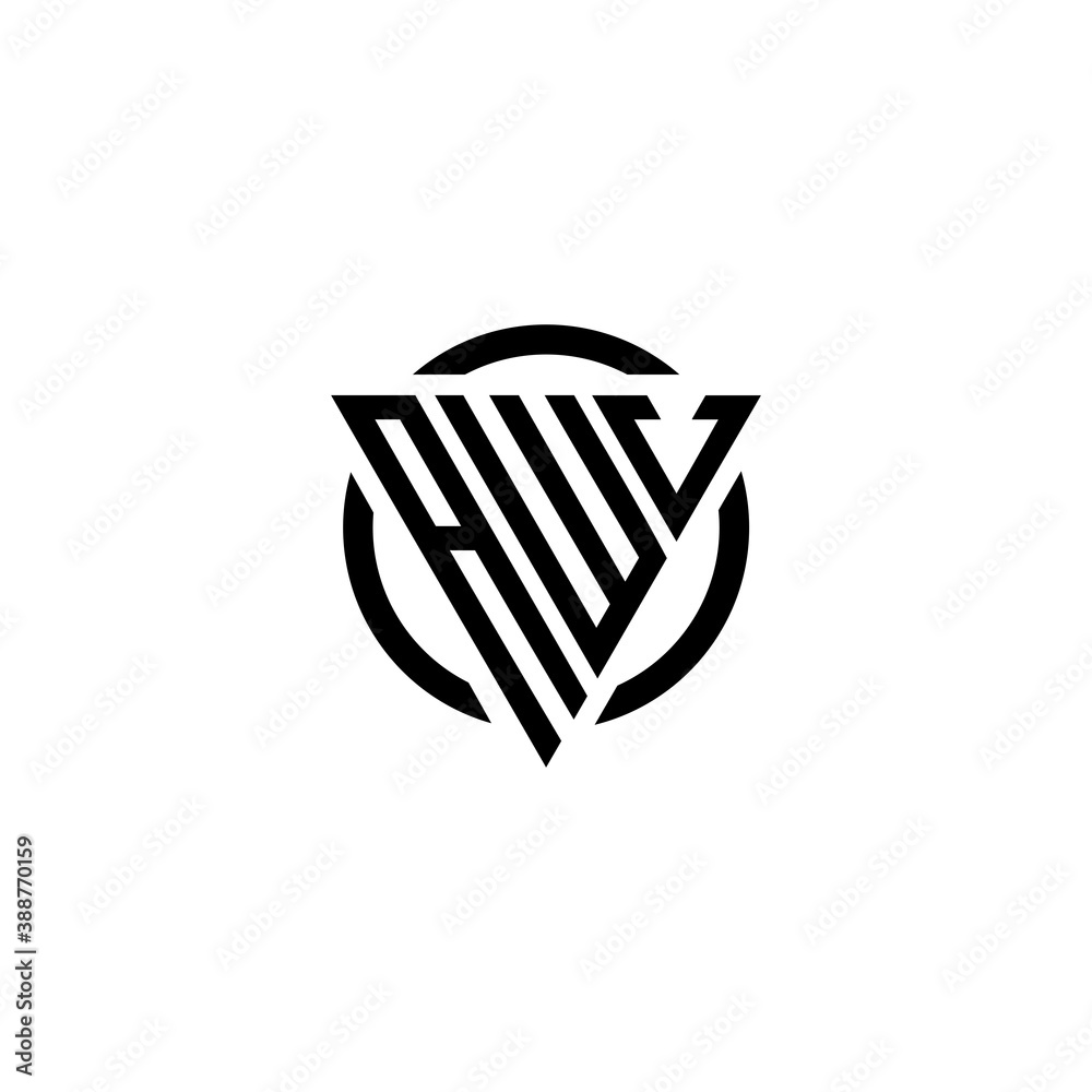 Initial letter AMV triangle monogram clean modern simple logo Initial letter AMV triangle monogram clean modern simple logo