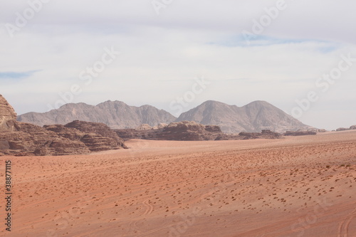 Explring the red sand dunes and desert landscapes around Wadi Rum and Petra in Jordan  Middle East