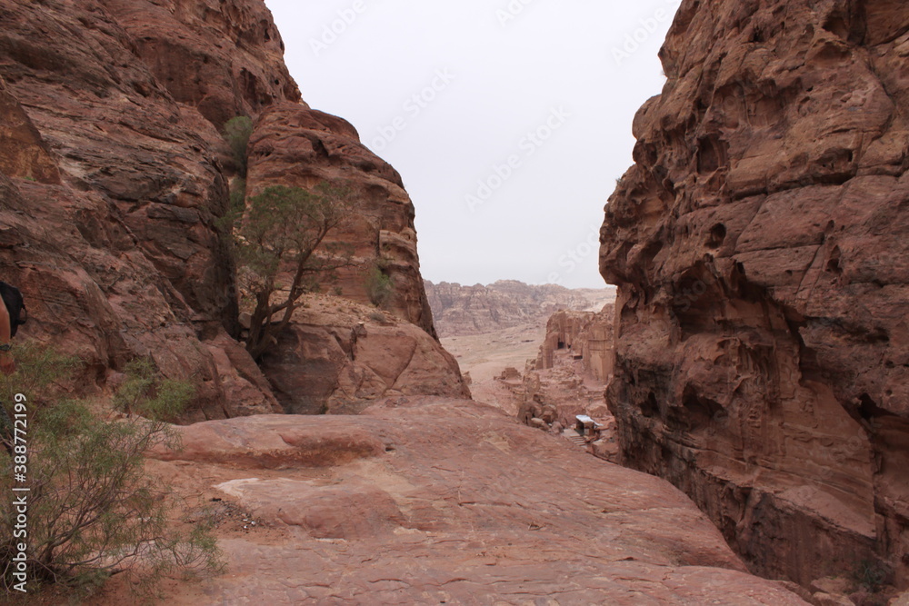 Explring the red sand dunes and desert landscapes around Wadi Rum and Petra in Jordan, Middle East