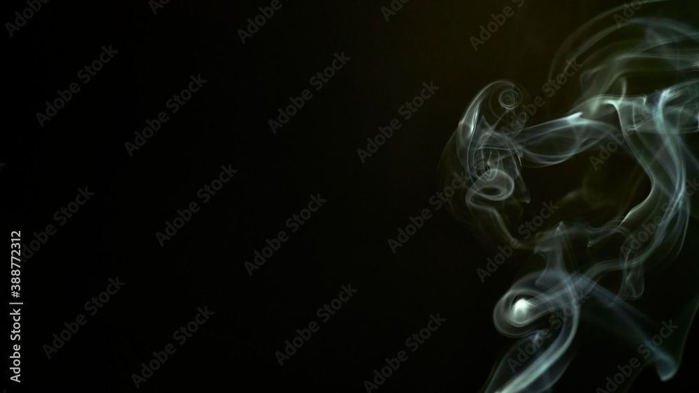 Smoke isolated on dark background. low light Smoke isolated on dark background. low light