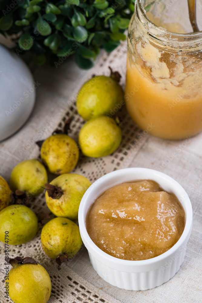 a homemade sweet and savory guava spread a homemade sweet and savory guava spread