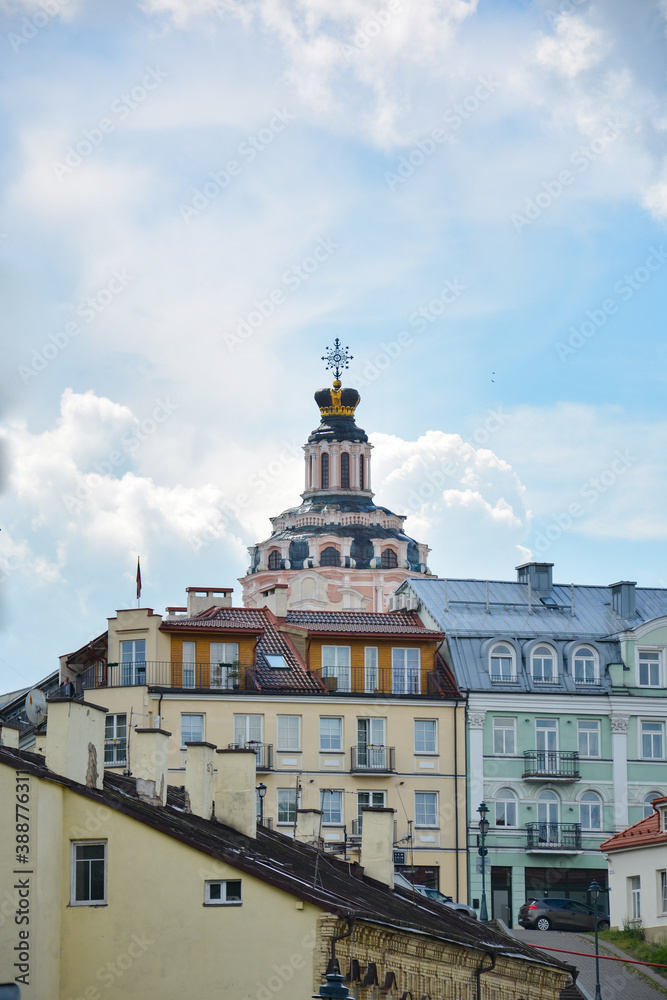 Obraz premium St. Casimir's, the oldest baroque church in the Vilnius city ,Lithuania