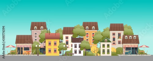 illustration of a small two-story house