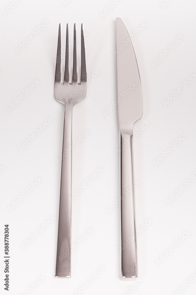 Cutlery set with fork, knife and spoon. Tableware. Cutlery set with fork, knife and spoon. Tableware.