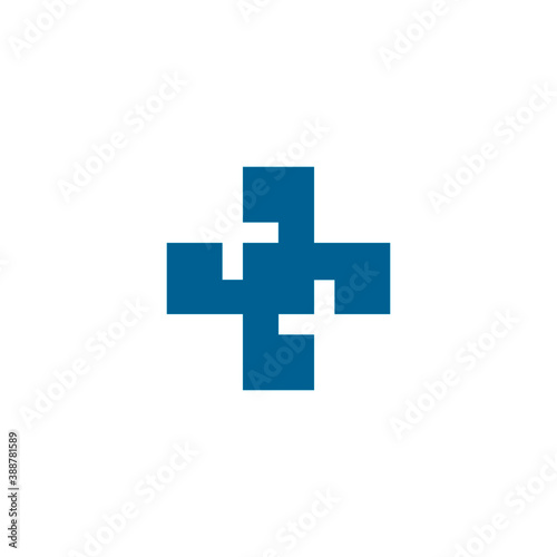 Doctor plus illustration doctor logo health care and medical pharmacy symbols.