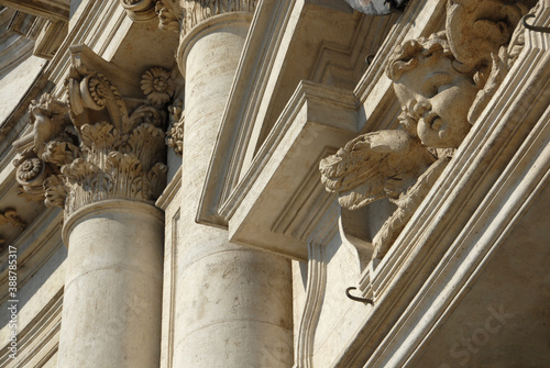  the baroque style church of Sant'Agnese in Agone is located in the center of the western side of Piazza Navona in Rome and is a masterpiece by Francesco Borromini. photo