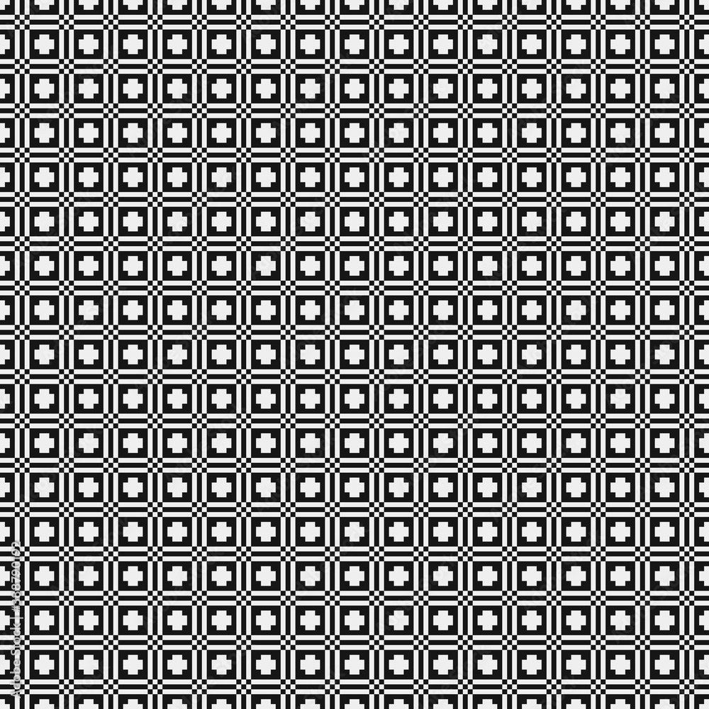 Abstract Cross Pattern Dots Logo generative computational art illustration