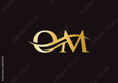 Premium Vector OM Logo. Beautiful Logotype for luxury branding. O M Elegant and stylish logo design