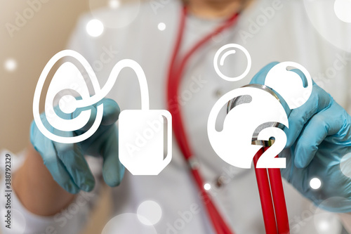 Φωτογραφία Oxygen Medical Machine Emergency Therapy Concept