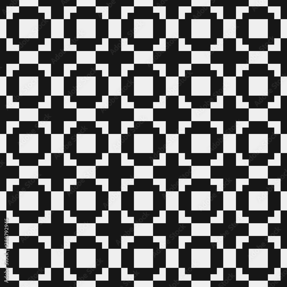 Fototapeta premium Abstract Cross Pattern Dots Logo generative computational art illustration