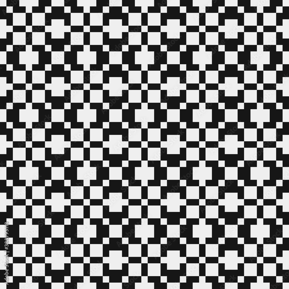 Fototapeta premium Abstract Cross Pattern Dots Logo generative computational art illustration