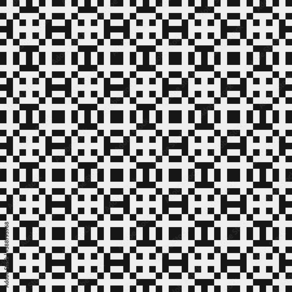 Fototapeta premium Abstract Cross Pattern Dots Logo generative computational art illustration