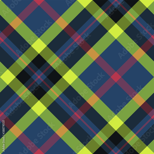 Seamless vector tartan pattern for fabric, textile, wrapping etc. Plaid background