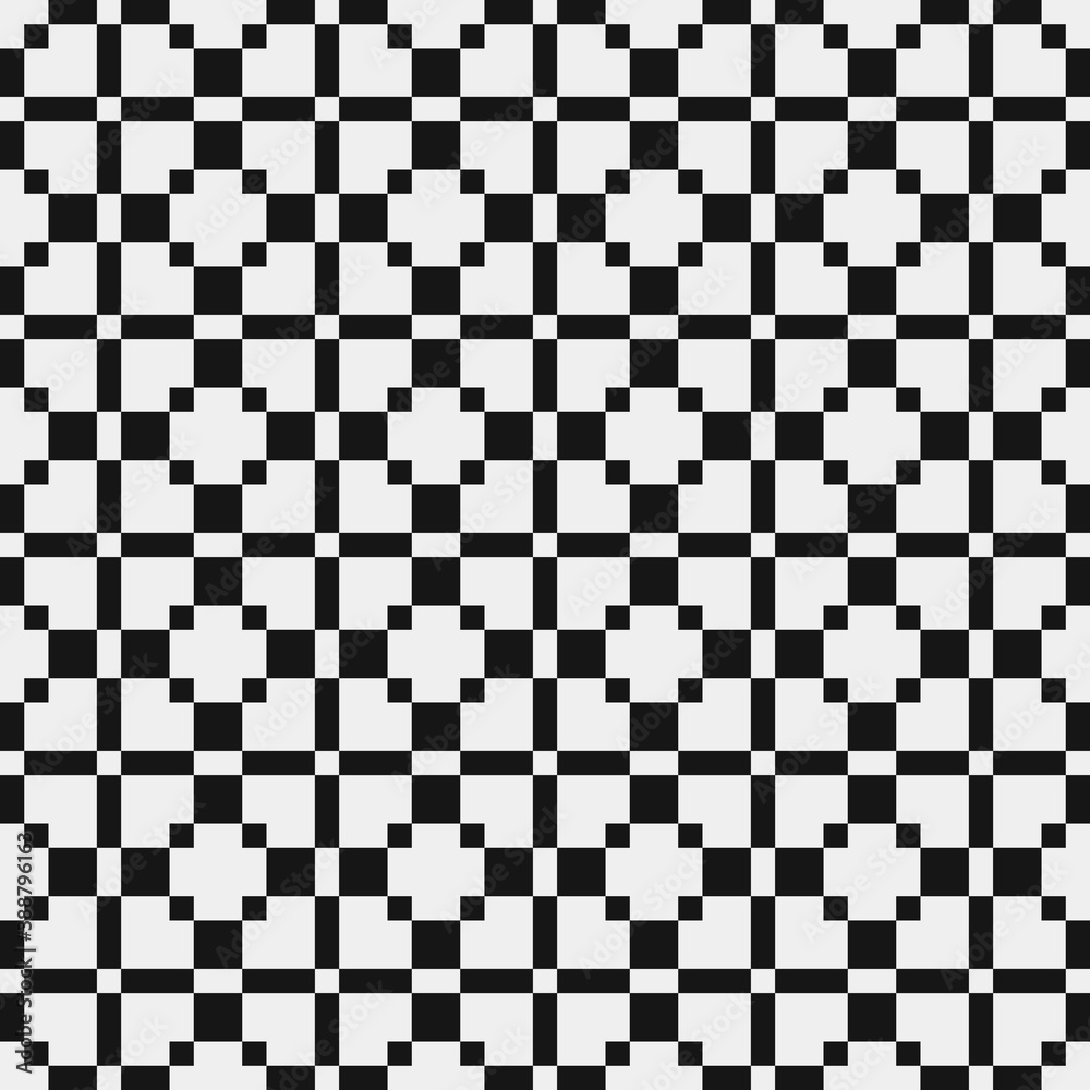 Fototapeta premium Abstract Cross Pattern Dots Logo generative computational art illustration