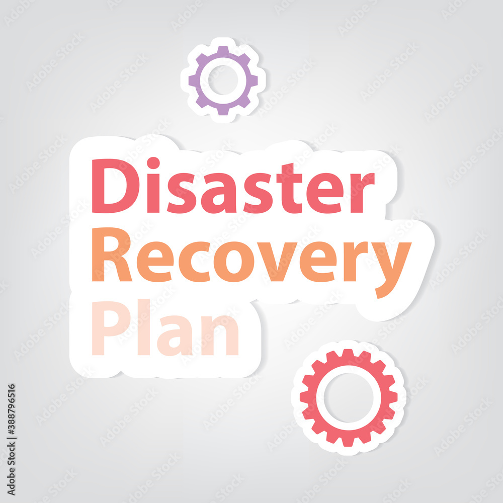 DRP, Disaster Recovery Plan concept - vector illustration DRP, Disaster Recovery Plan concept - vector illustration