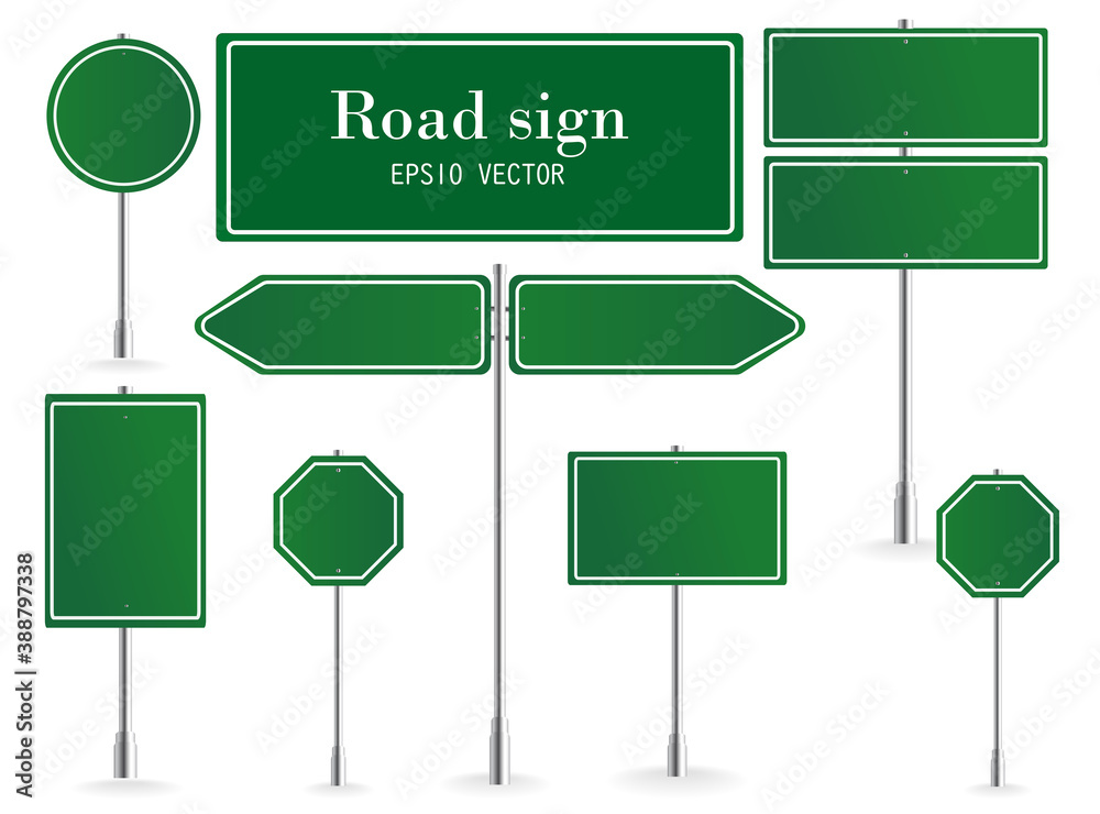 Direction sign board, road destination signs, street signage boards and