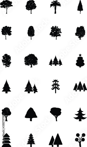 
Trees Vector Icons 
