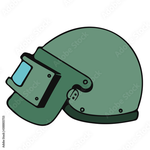 Russian spetsnaz (Special Operations Forces) steel helmet for tactical military. 