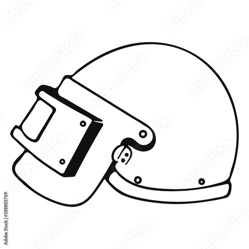 Russian spetsnaz (Special Operations Forces) steel helmet for tactical military. 
