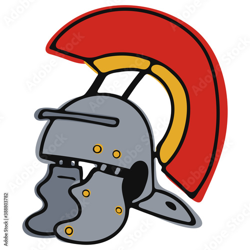 Ancient Roman helmet doodle