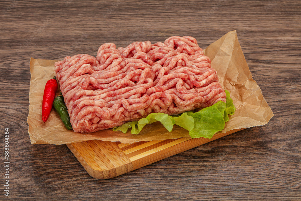 Raw Minced pork meat for cooking Raw Minced pork meat for cooking