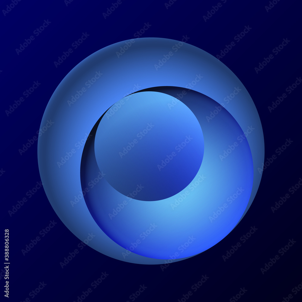 abstract blue tech background with circles like push button or logo abstract blue tech background with circles like push button or logo