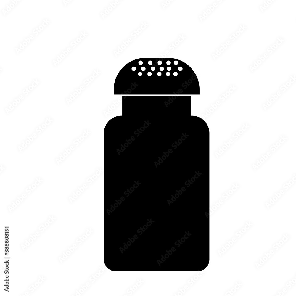 Salt shaker icon line isolated on clean background