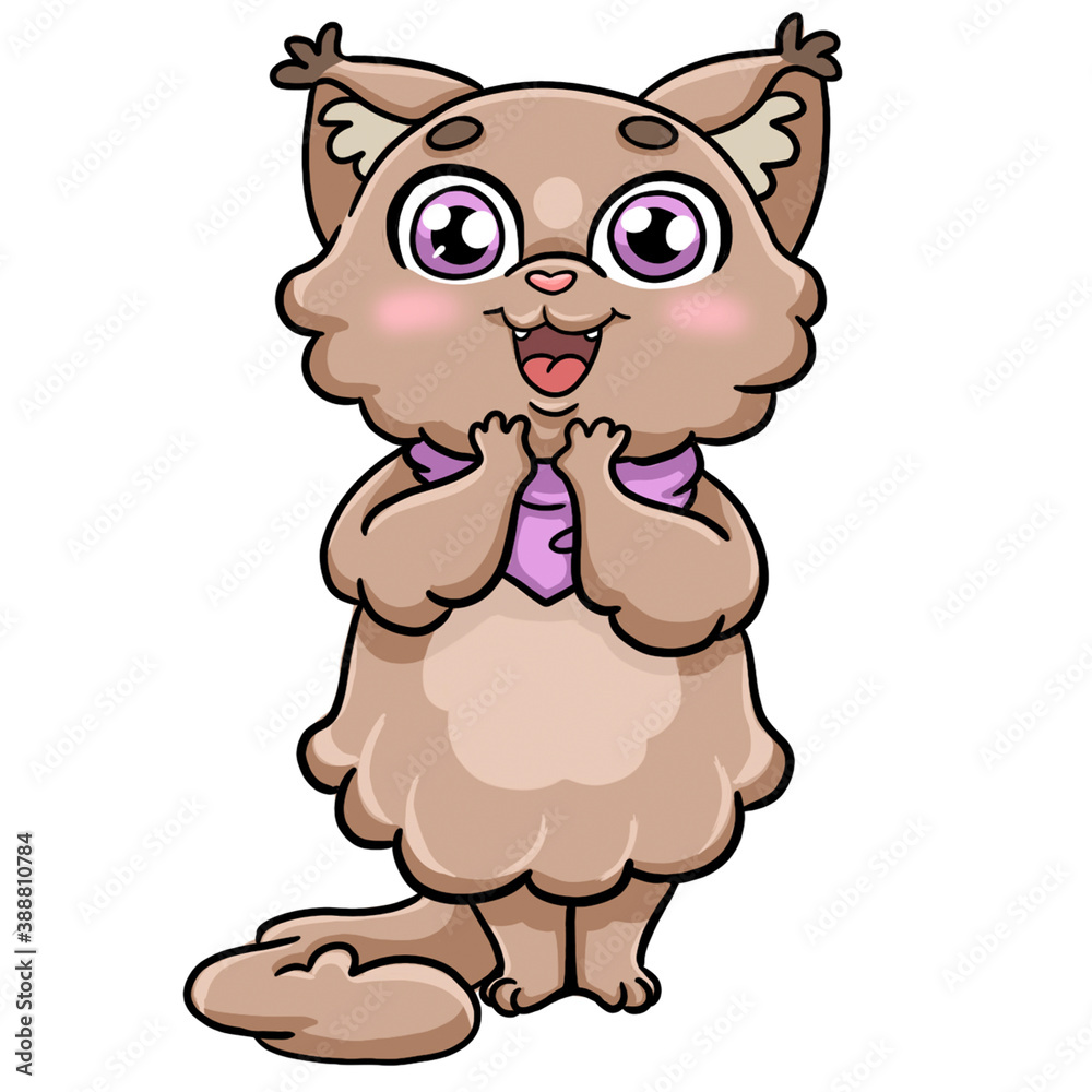 Obraz premium cartoon cat