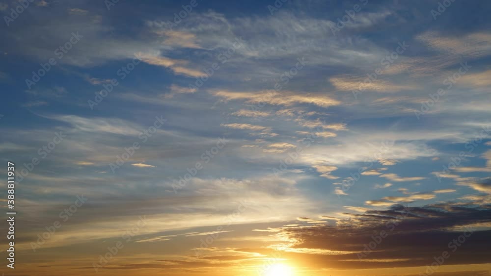 beautiful sunset sky time lapse with bright sun as a background beautiful sunset sky time lapse with bright sun as a background