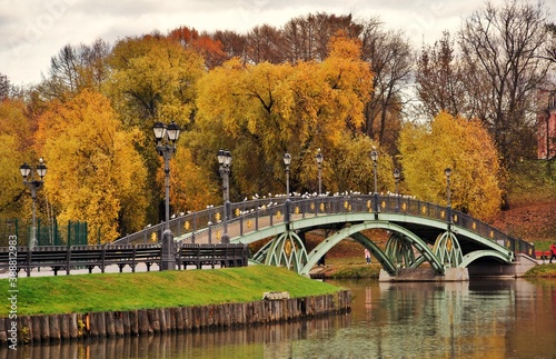Old bridge in autumn