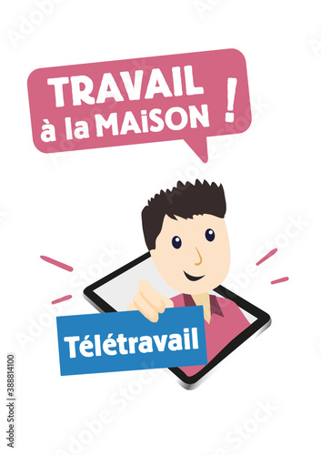 Télétravail, travail à la maison