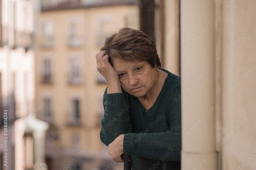 dramatic lifestyle portrait of mature woman on her 70s crying depressed and sad at home balcony feeling desperate suffering anxiety problem in senior female depression dramatic lifestyle portrait of mature woman on her 70s crying depressed and sad at home balcony feeling desperate suffering anxiety problem in senior female depression