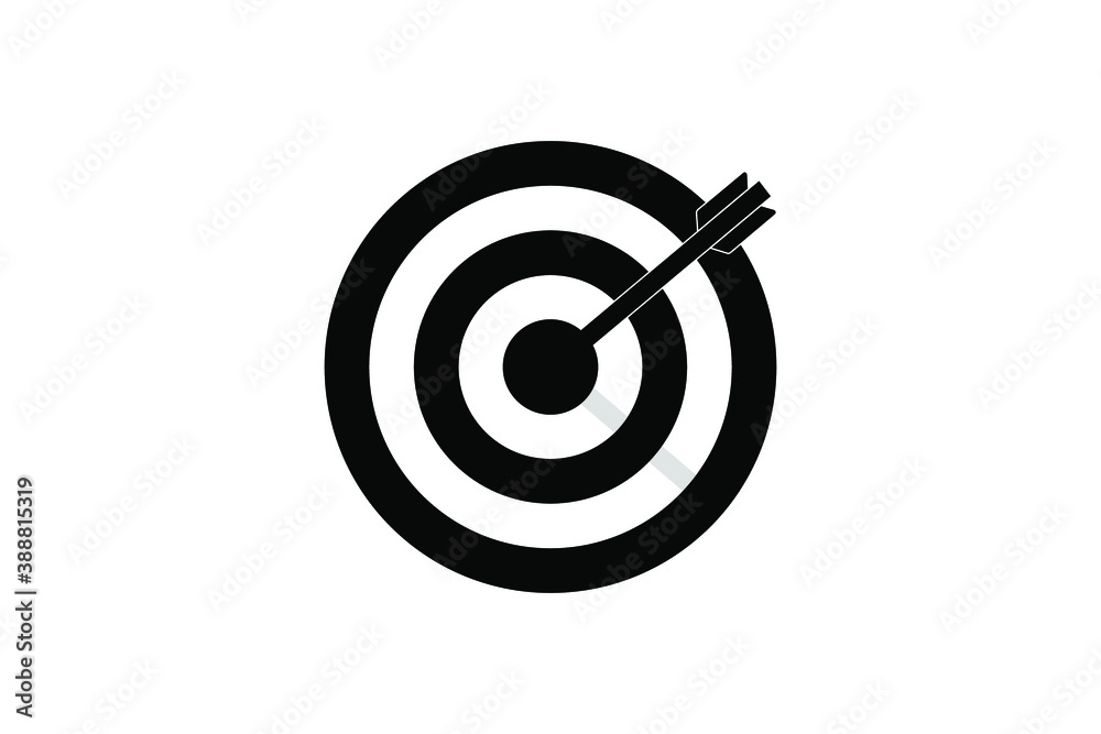 Target icon set on white background
Target icon set on white background