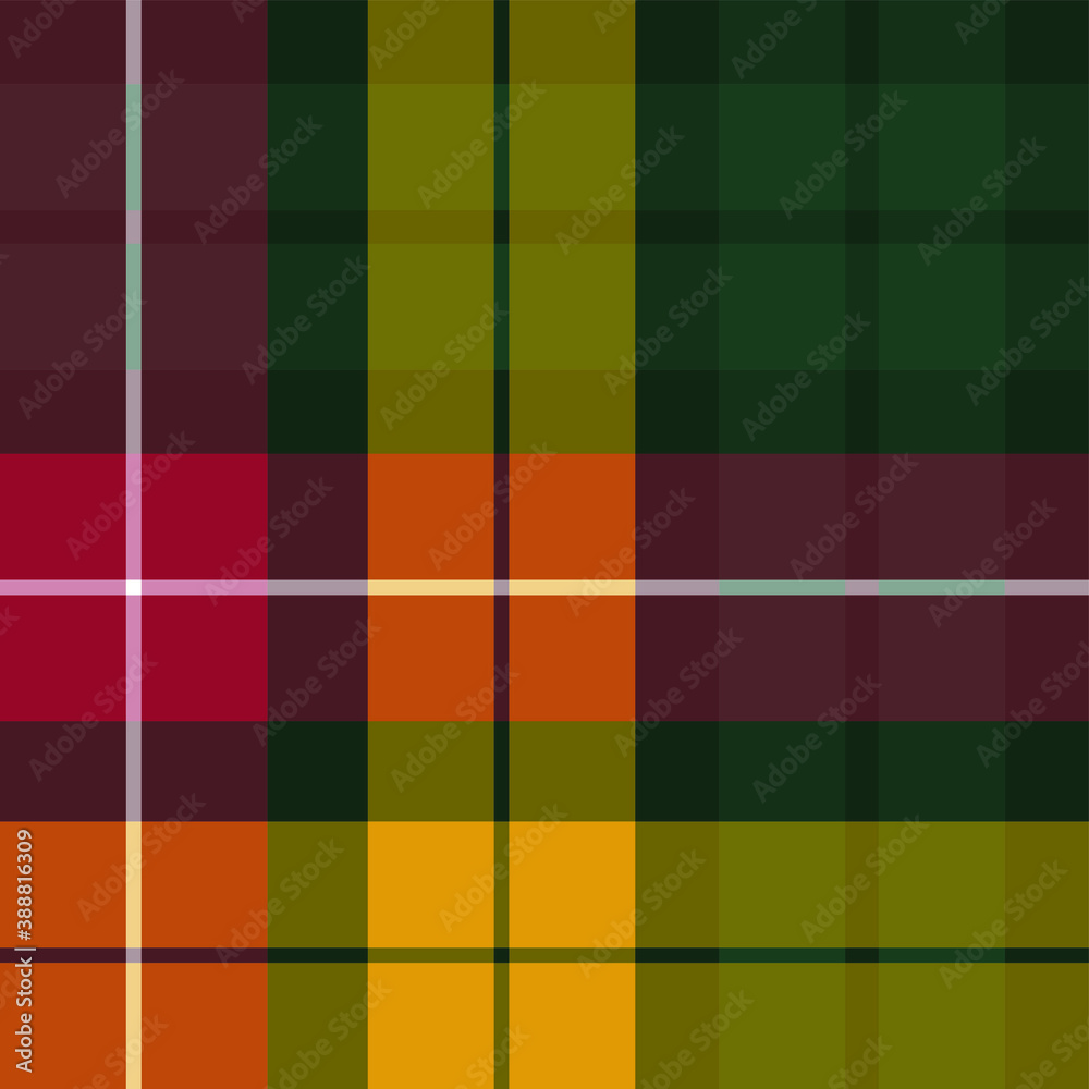 Seamless vector tartan pattern for fabric, textile, wrapping etc. Plaid background	