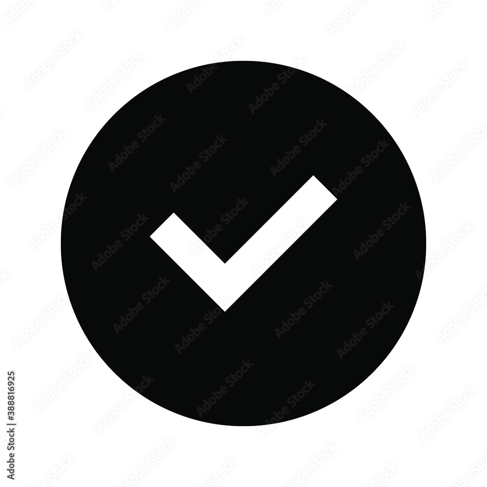 Check mark icon. tick symbol. Check, Checklist, ok, yes icon approved vector illustration. Check mark icon on white background. Vector illustration Check mark icon. tick symbol. Check, Checklist, ok, yes icon approved vector illustration. Check mark icon on white background. Vector illustration
