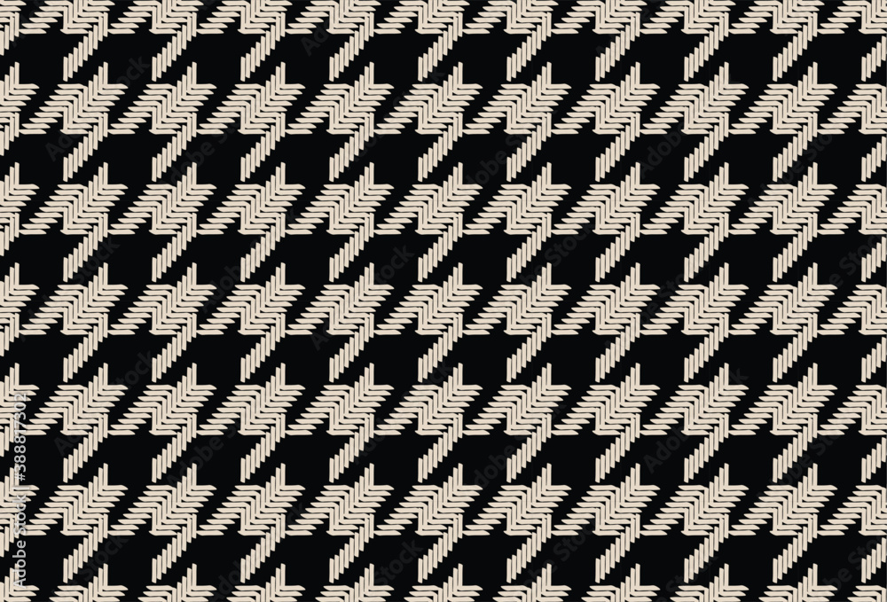 seamless textured hound tooth vector check pattern