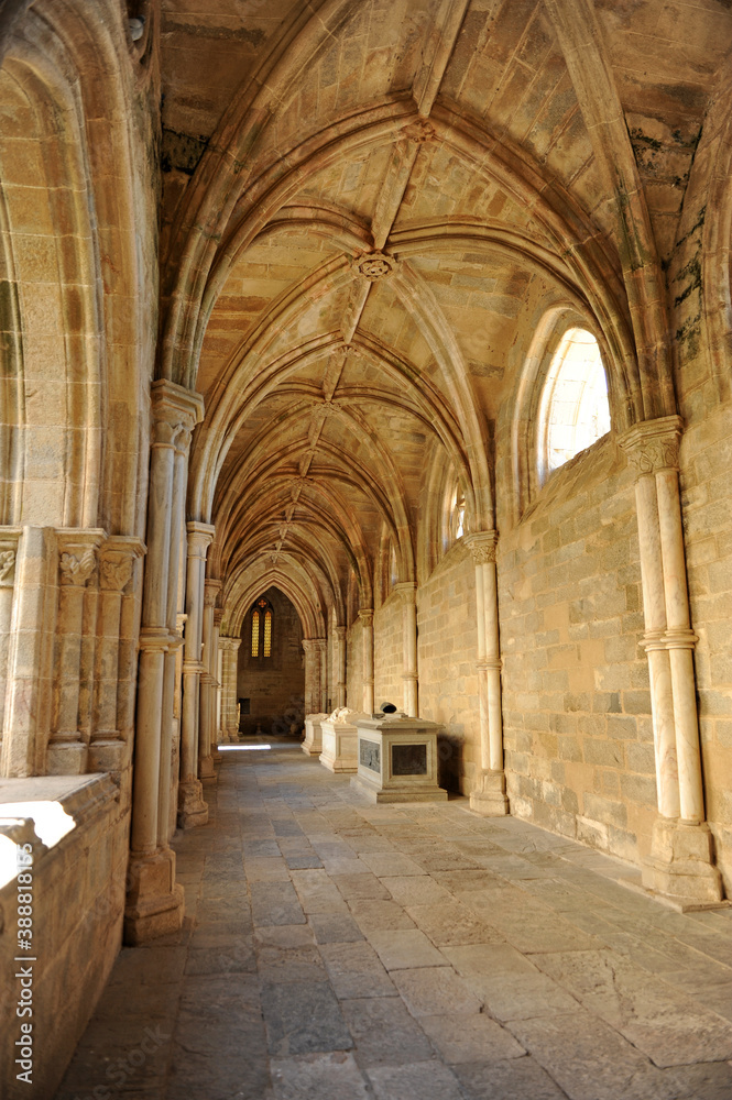 Évora, World Heritage City by Unesco, Portugal: Gothic cloister of the Cathedral.
