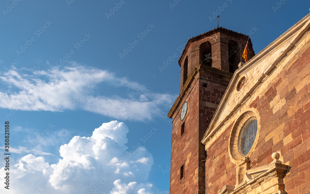 Fototapeta premium Santa Maria church in Prades, Tarragona