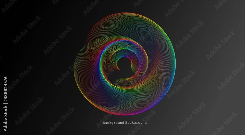 Abstract background. Space background with a linear swirl.