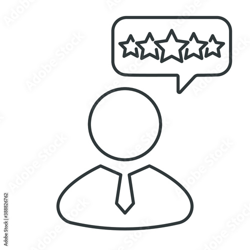 Customer Experience Review Icon