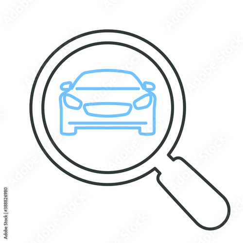 Car Search Icon For Web And Apps