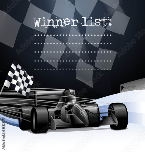 blank racing list