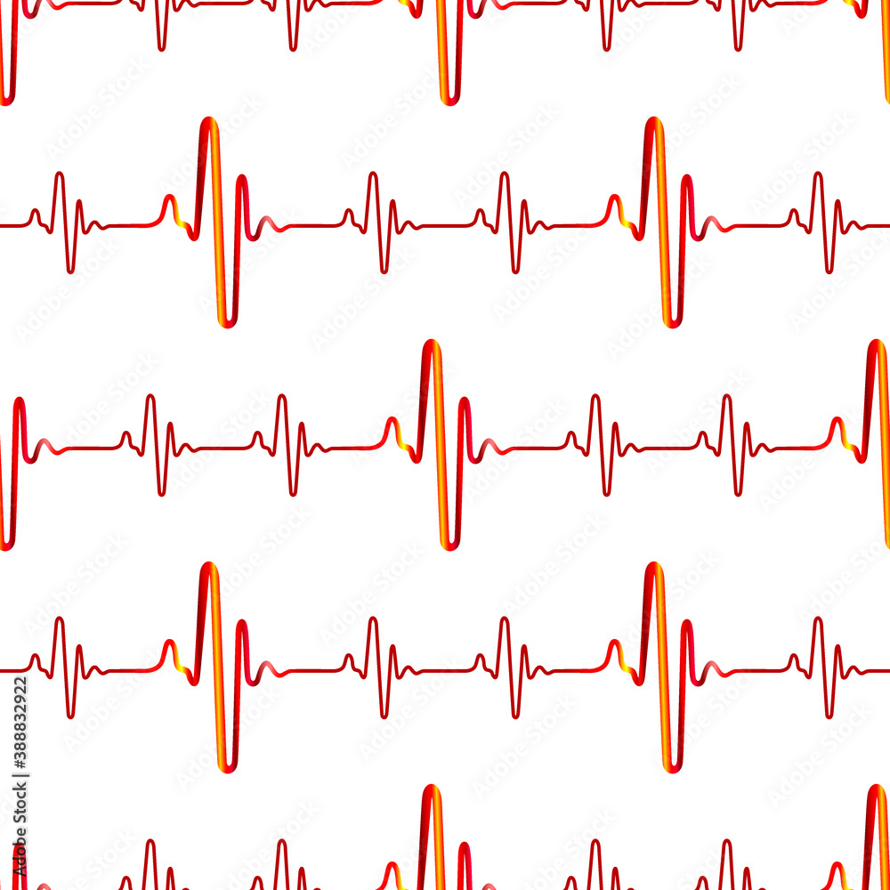 Abstract cardiogram pattern