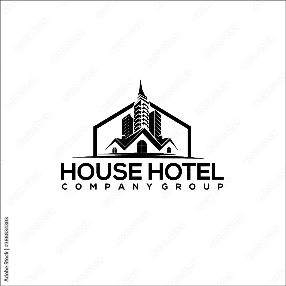  HOUSE HOTEL logo exclusive design inspiration