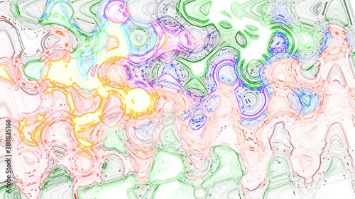 Multicolored abstraction on a white background