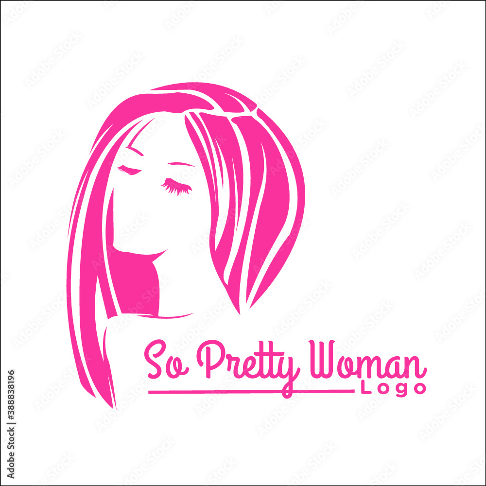 prety wooman logo exclusive design inspiration