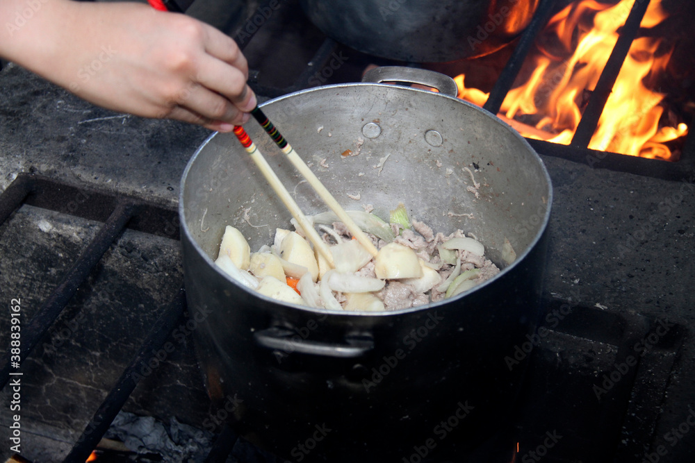 野外炊飯